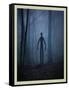 Slender Man In Woods-null-Framed Stretched Canvas