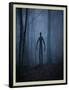 Slender Man In Woods-null-Framed Poster