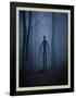 Slender Man In Woods-null-Framed Poster