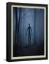 Slender Man In Woods-null-Framed Poster