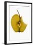 Slice of Apple with Stalk, a Bite Taken-Foodcollection-Framed Photographic Print