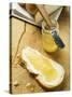 Slice of Bread Plait with Butter and Honey-null-Stretched Canvas