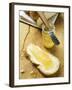 Slice of Bread Plait with Butter and Honey-null-Framed Photographic Print