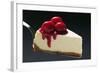 Slice of Cheesecake with Cherries on Cake Server-Foodcollection-Framed Photographic Print