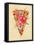 Slice of Flower Pizza-Raissa Oltmanns-Framed Stretched Canvas