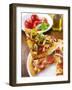 Slice of Pepperoni Pizza with Chilli Rings on Server-Paul Williams-Framed Photographic Print