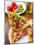 Slice of Pepperoni Pizza with Chilli Rings on Server-Paul Williams-Mounted Photographic Print