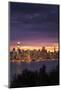 Slice of the City - Night Lights Skyline San Francisco-Vincent James-Mounted Photographic Print