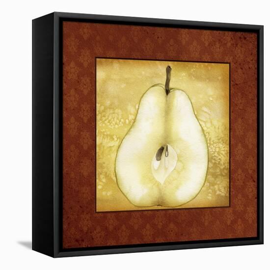 Slice Pear-Kory Fluckiger-Framed Stretched Canvas