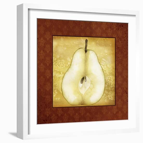 Slice Pear-Kory Fluckiger-Framed Giclee Print