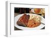 Sliced Beef Brisket with Boston Baked Beans-MSPhotographic-Framed Photographic Print