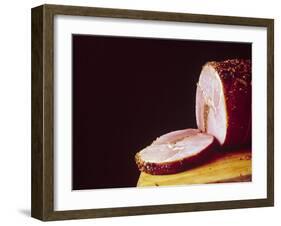 Sliced Ham Revealing It is Stuffed with Liver Pate-John Dominis-Framed Photographic Print