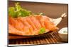 Sliced Raw Fatty  Salmon Sashimi-Netfalls-Mounted Photographic Print