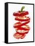 Sliced Red Peppers-Petr Gross-Framed Stretched Canvas