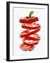 Sliced Red Peppers-Petr Gross-Framed Photographic Print