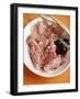 Sliced Salami with Bread Sticks and Olives-Foodcollection-Framed Photographic Print