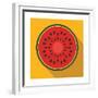 Sliced Watermelon Flat Icon-Yulia Ryabokon-Framed Premium Giclee Print