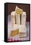 Slices of Pont L'Eveque Cheese-Guy Thouvenin-Framed Stretched Canvas