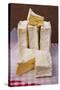 Slices of Pont L'Eveque Cheese-Guy Thouvenin-Stretched Canvas