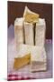 Slices of Pont L'Eveque Cheese-Guy Thouvenin-Mounted Photographic Print