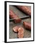 Slicing Chorizo-Winfried Heinze-Framed Photographic Print