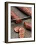 Slicing Chorizo-Winfried Heinze-Framed Photographic Print