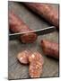 Slicing Chorizo-Winfried Heinze-Mounted Photographic Print