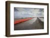 Slickbar Oil Booms on the Beach at Grand Isle-Gerrit Vyn-Framed Photographic Print