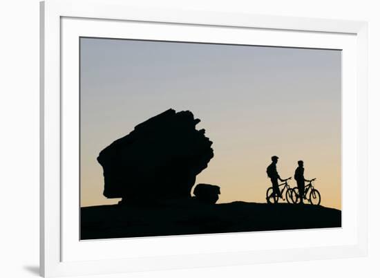 Slickrock Bike Trail, Moab, Utah, USA, (Mr)-Norbert Eisele-Hein-Framed Photographic Print