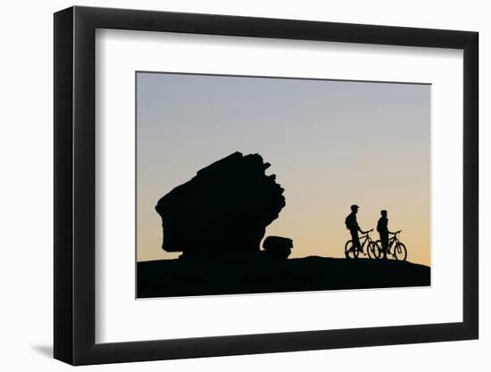 Slickrock Bike Trail, Moab, Utah, USA, (Mr)-Norbert Eisele-Hein-Framed Photographic Print