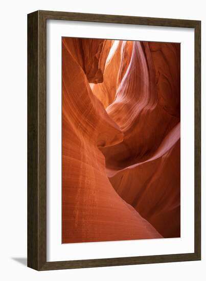 Slickrock formations in lower Antelope Canyon, Navajo Indian Reservation, Arizona, USA.-Russ Bishop-Framed Photographic Print