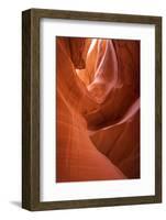 Slickrock formations in lower Antelope Canyon, Navajo Indian Reservation, Arizona, USA.-Russ Bishop-Framed Photographic Print