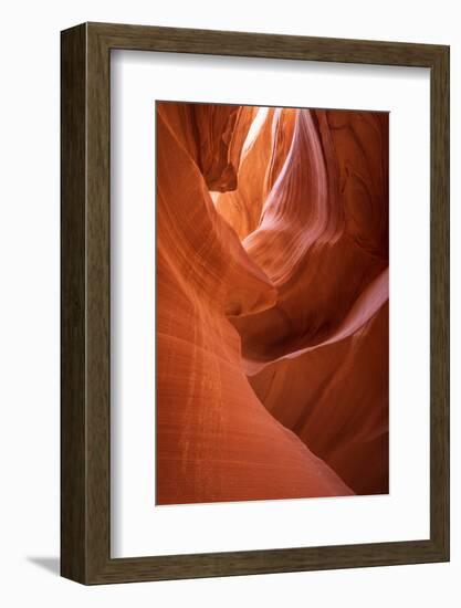 Slickrock formations in lower Antelope Canyon, Navajo Indian Reservation, Arizona, USA.-Russ Bishop-Framed Photographic Print