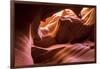 Slickrock formations in lower Antelope Canyon, Navajo Indian Reservation, Arizona, USA.-Russ Bishop-Framed Photographic Print