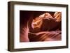 Slickrock formations in lower Antelope Canyon, Navajo Indian Reservation, Arizona, USA.-Russ Bishop-Framed Photographic Print