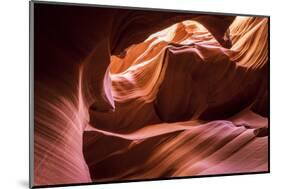 Slickrock formations in lower Antelope Canyon, Navajo Indian Reservation, Arizona, USA.-Russ Bishop-Mounted Photographic Print