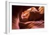 Slickrock formations in lower Antelope Canyon, Navajo Indian Reservation, Arizona, USA.-Russ Bishop-Framed Photographic Print