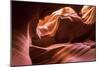 Slickrock formations in lower Antelope Canyon, Navajo Indian Reservation, Arizona, USA.-Russ Bishop-Mounted Photographic Print