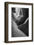 Slickrock formations in lower Antelope Canyon, Navajo Indian Reservation, Arizona, USA.-Russ Bishop-Framed Photographic Print