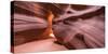 Slickrock formations in upper Antelope Canyon, Navajo Indian Reservation, Arizona, USA.-Russ Bishop-Stretched Canvas
