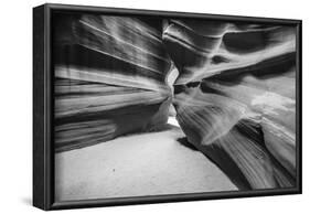 Slickrock formations in upper Antelope Canyon, Navajo Indian Reservation, Arizona, USA.-Russ Bishop-Framed Photographic Print