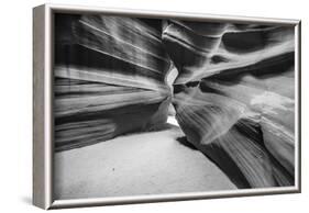 Slickrock formations in upper Antelope Canyon, Navajo Indian Reservation, Arizona, USA.-Russ Bishop-Framed Photographic Print