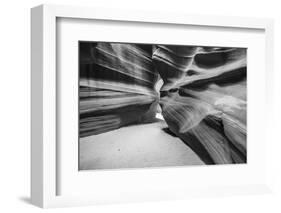 Slickrock formations in upper Antelope Canyon, Navajo Indian Reservation, Arizona, USA.-Russ Bishop-Framed Photographic Print