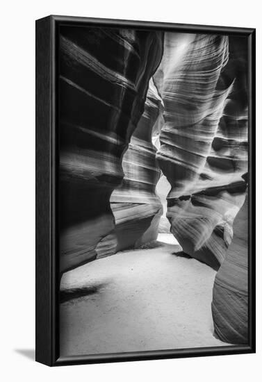 Slickrock formations in upper Antelope Canyon, Navajo Indian Reservation, Arizona, USA.-Russ Bishop-Framed Photographic Print