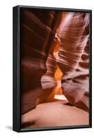 Slickrock formations in upper Antelope Canyon, Navajo Indian Reservation, Arizona, USA.-Russ Bishop-Framed Photographic Print