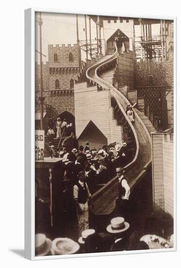 Slide at Sydenham, 1903-null-Framed Photographic Print