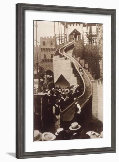 Slide at Sydenham, 1903-null-Framed Photographic Print