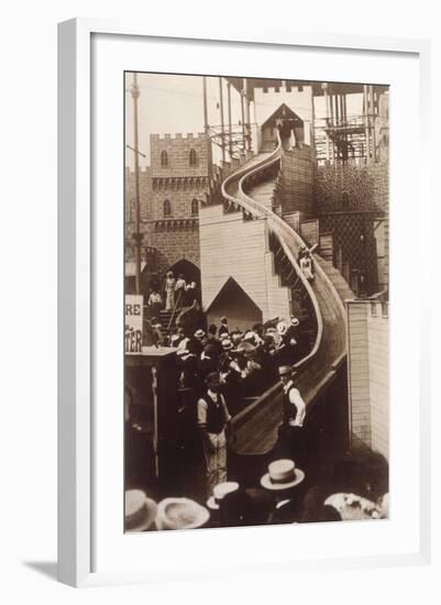 Slide at Sydenham, 1903-null-Framed Photographic Print