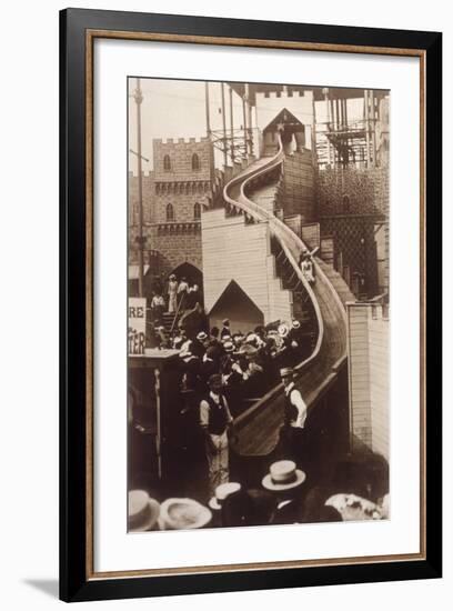 Slide at Sydenham, 1903-null-Framed Photographic Print