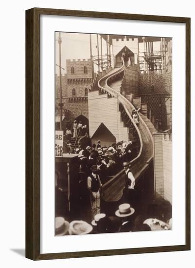 Slide at Sydenham, 1903-null-Framed Photographic Print